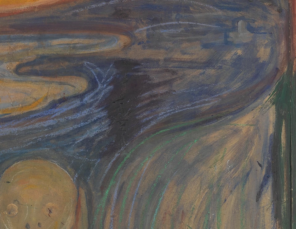 De fjord in De Schreeuw van Edvard Munch