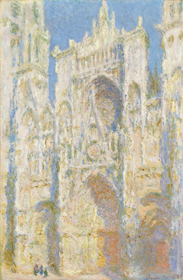 Catalogusafbeelding van De kathedraal van Rouen in zonlicht