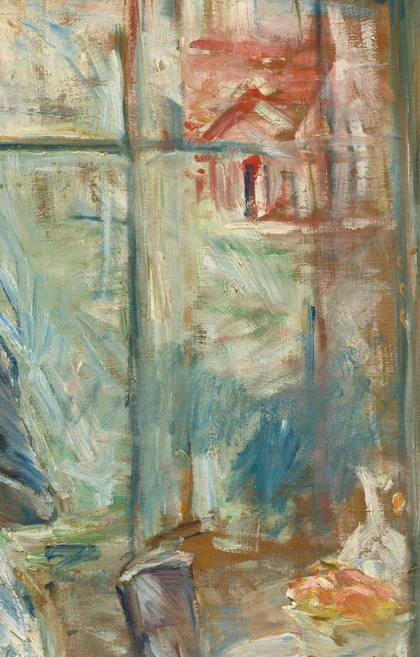Daglicht bij het raam in In de eetkamer van Berthe Morisot