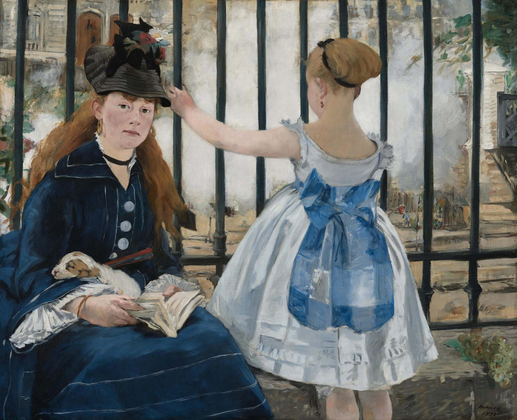 De spoorweg als voorbeeld van het werk van Édouard Manet