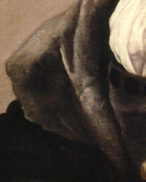 Donkere jas en lichte hemdskraag in het portret van Baldassare Castiglione — Raphael Sanzio