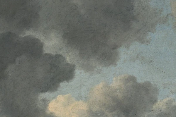Lichte en donkere wolken in De molen bij Wijk bij Duurstede