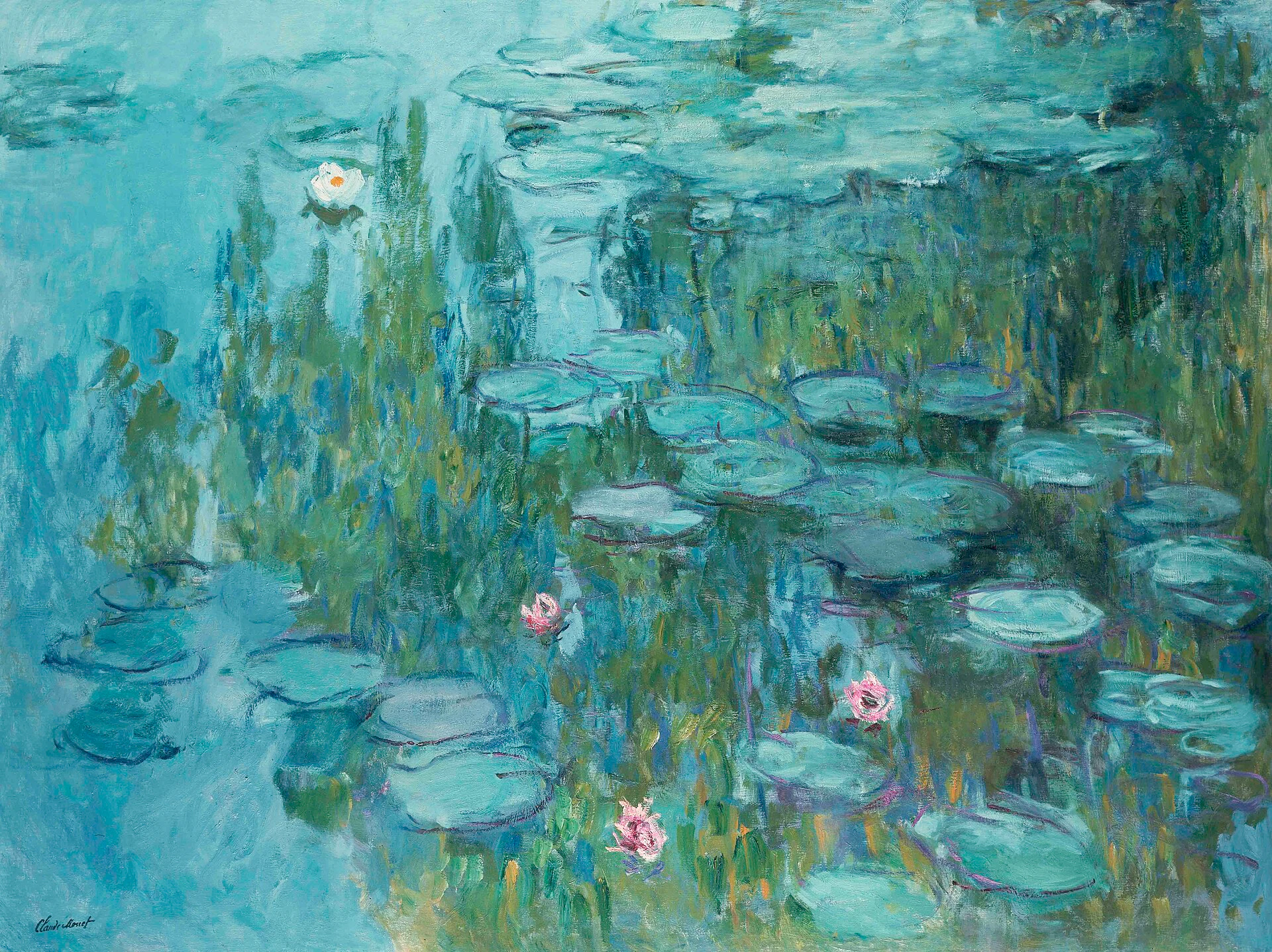 Waterlelies van Claude Monet, circa 1915