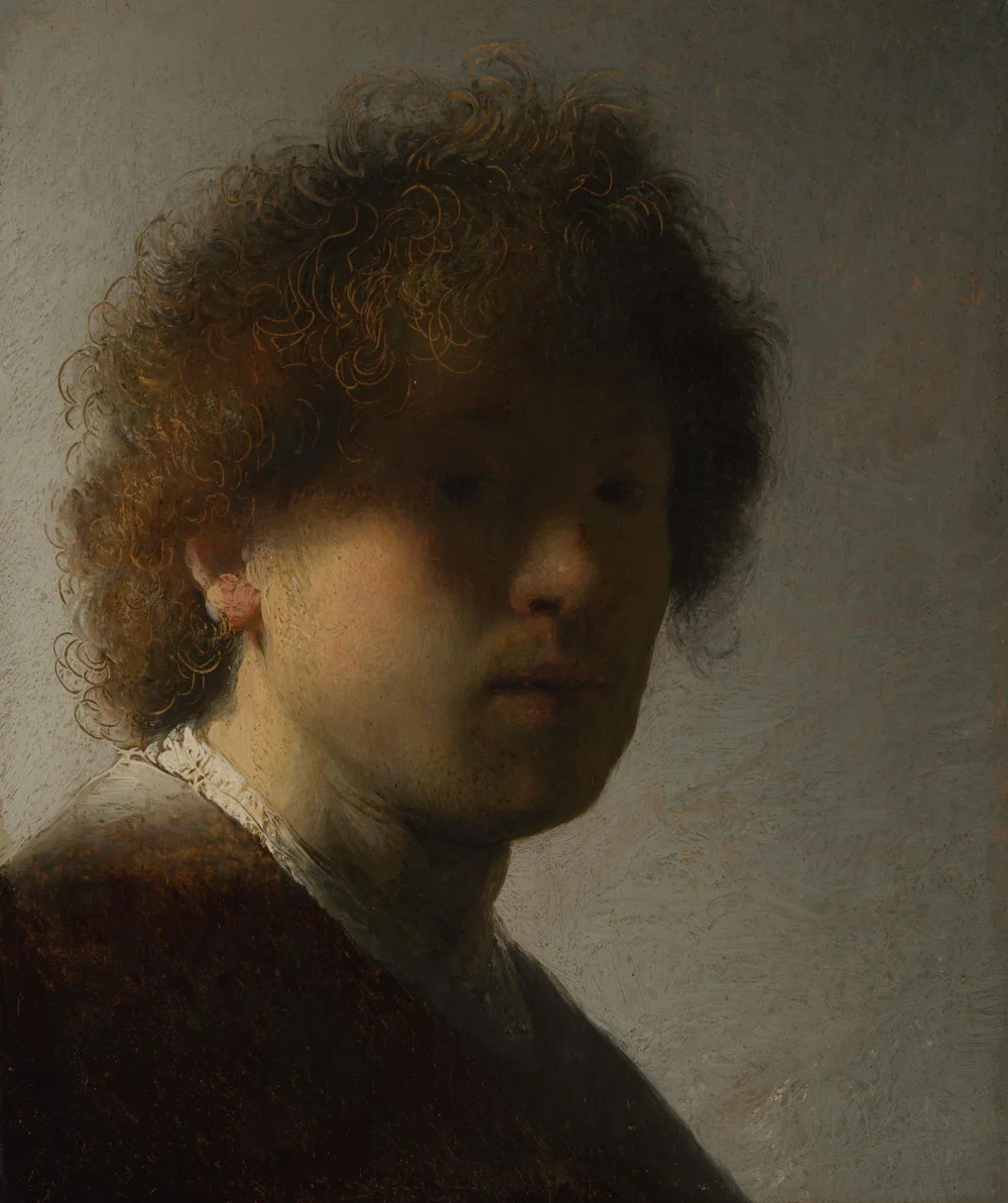 Zelfportret van Rembrandt van Rijn uit circa 1628