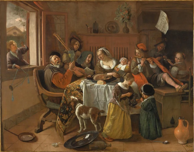 Het vrolijke huisgezin van Jan Steen
